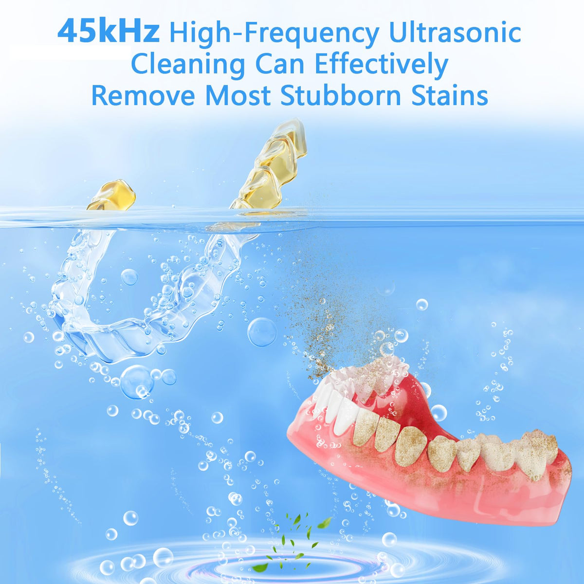 Ultrasonic Retainer Temizleyici Makinesi, 45kHz Ultrasonik Diş Kiracı Temizleyici