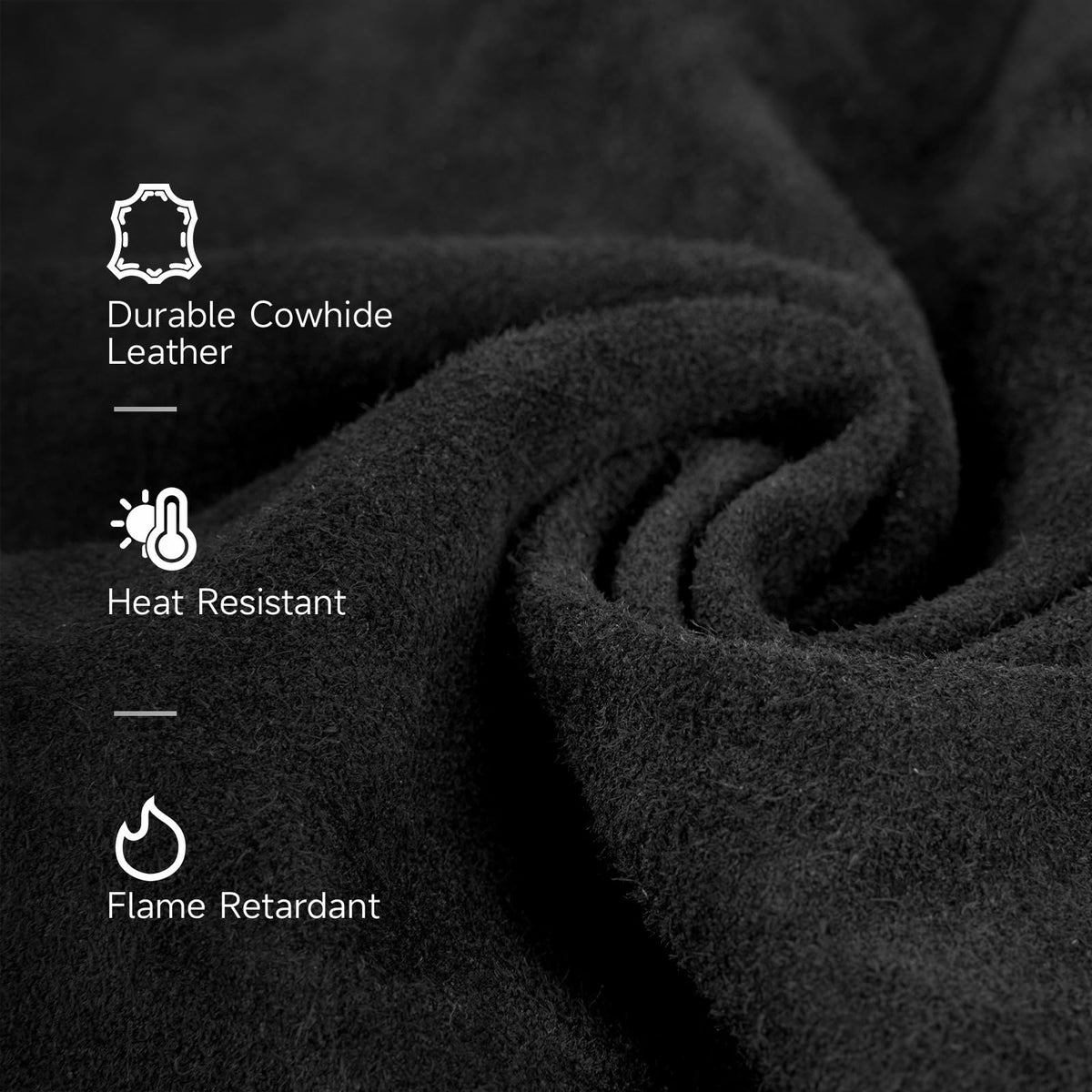 LinkMejor Black Leather Welding Jacket