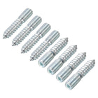 M10 Hanger Bolts Length 2"(50mm) Double Headed Bolts Self-Tapping Screw 10mm Wood Joint Furniture Legs 32pcs