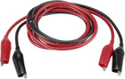 Double Ended Test Lead Alligator Clip Wire Jumper Cable 1.3meter Long 2pcs