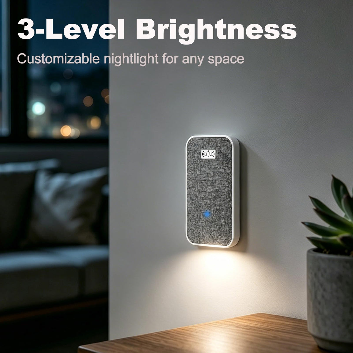 Pintu Tangga Wi-Fi Smart Chime Pro dengan Lampion Malam