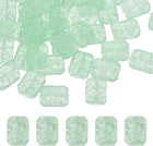 30 Pcs Crystal Beads for Jewelry Making, Faceted Glass Loose Beads Bulk Rectangular Bead Charm for DIY Crafts Jewelry Keychain Making, Bright Blue