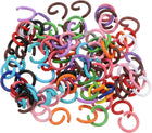 100Pcs Open Jump Rings, 8mm Colorful O-Ring Connectors for DIY Crafts Bracelet Necklaces Jewelry Making, 1 Set of Multi Color