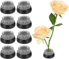 LinkMejor 8pcs Flower Frog, Round Stainless Floral Frogs, Flower Arranger Fixed Tool Pin Frog for Flower Arrangement Vase, Fixation and Decoration (Silver, 1.4inch)