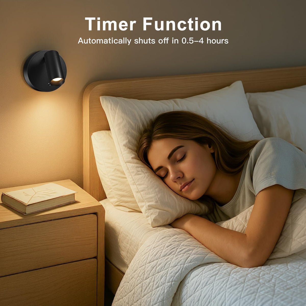 Lumière de séparation intérieure réapprovisionnable, à intensité réglable, avec projecteur LED et télécommande