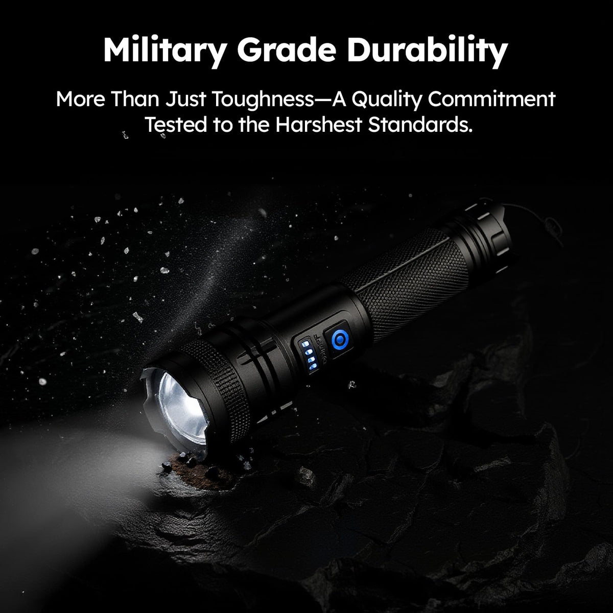 LinkMejor Flashlight LED Durable 2-Pack 90.000 Lumen 5 Mode