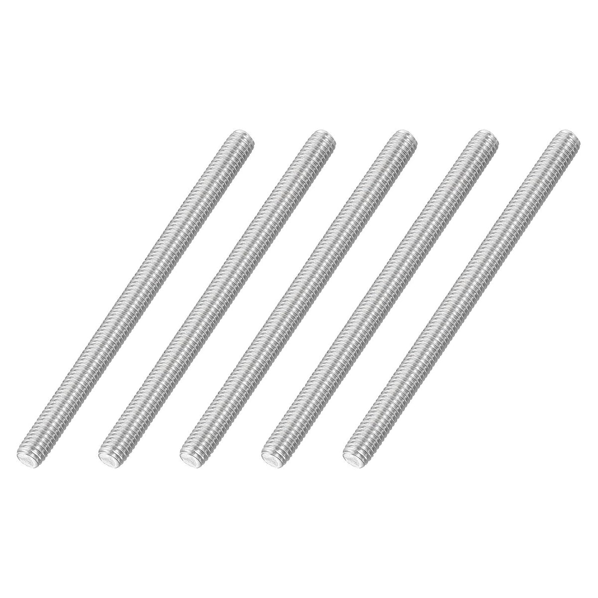 M6x85mm Fully All Threaded Rod, 5Pcs 316 Stainless Steel Long Threaded Screw 1mm Thread Pitch Right Hand Threads for Furniture Mounting Assembly Fastening