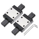 2Pcs MGN7C Linear Bearing Sliding Carriage Block with Mini Guide and Wrench for 7mm Linear Motion Slide Rail Guide, 3D Printer, CNC Machine