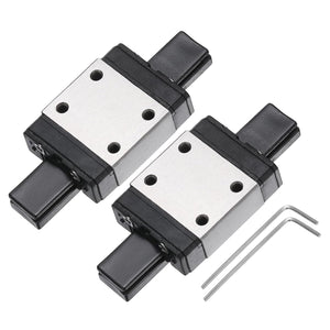 2Pcs MGN7C Linear Bearing Sliding Carriage Block with Mini Guide and Wrench for 7mm Linear Motion Slide Rail Guide, 3D Printer, CNC Machine