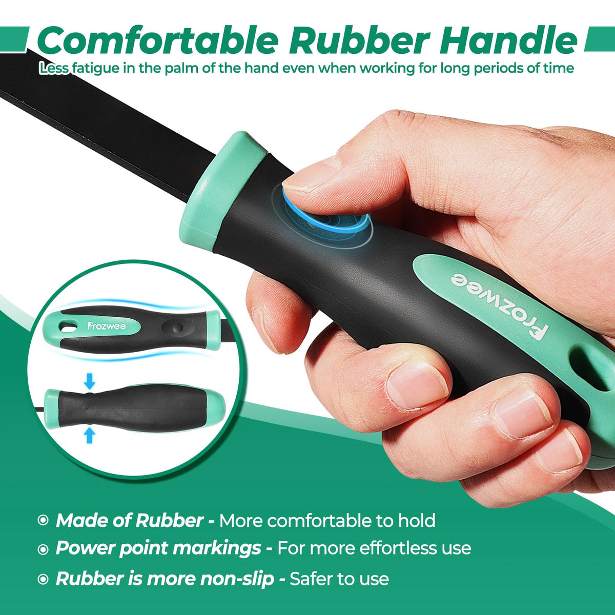 LinkMejor 2PCS Carbide Scraper Set(1-1/4" & 5/8"),Super Gasket Scraper,Green