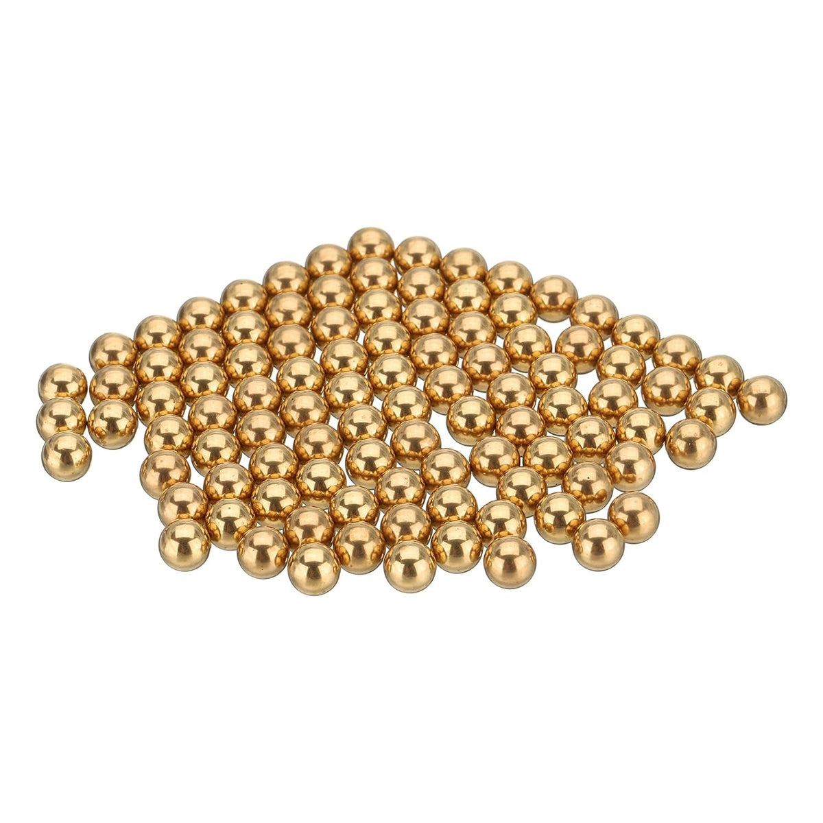 100 Pcs 6 mm Bearing Balls H62 Brass G100 Precision Balls for Industrial Spheres, Machinery, Automotive, and DIY