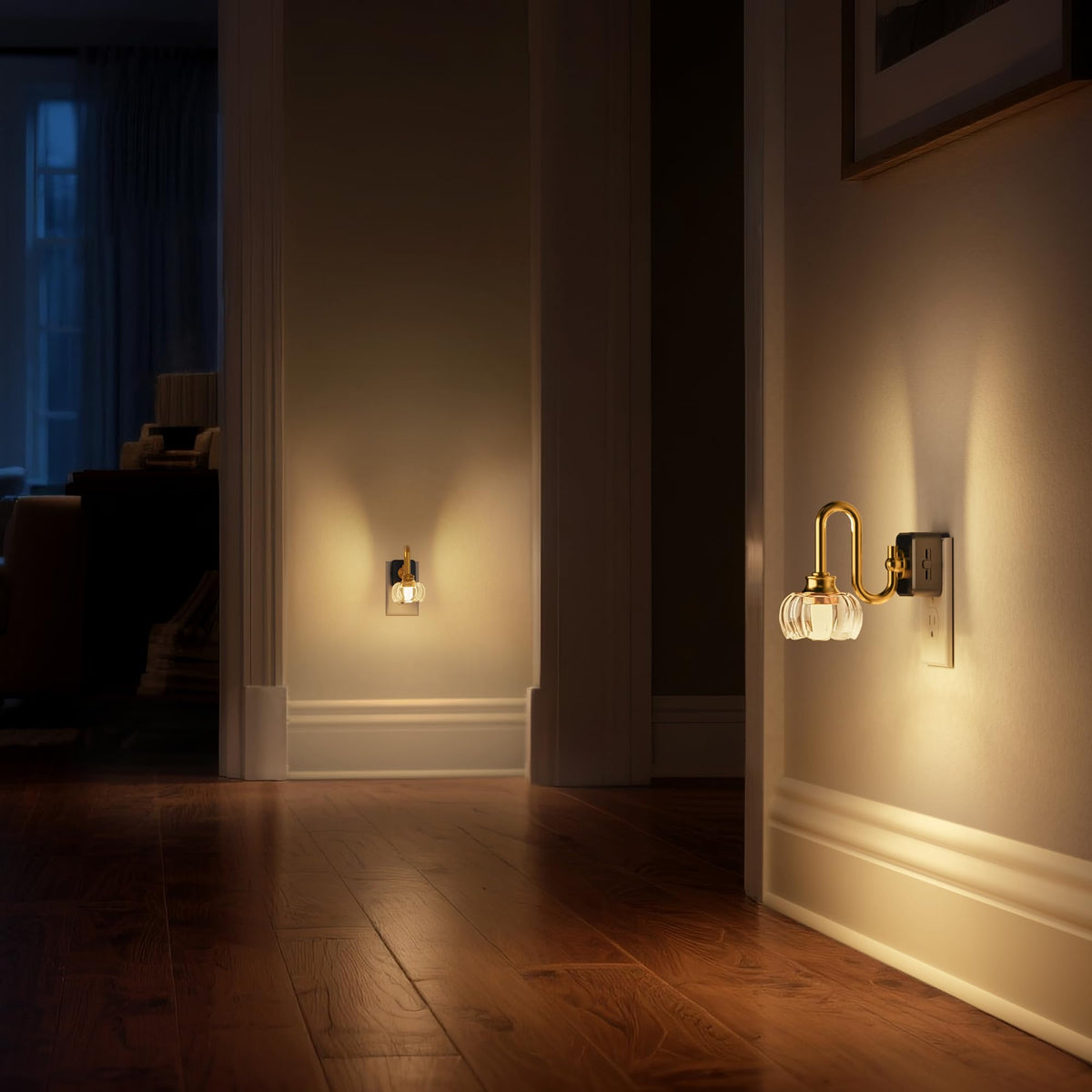 LinkMejor Night Light,Night Lights Plug into Wall,Flower LED Nightlight