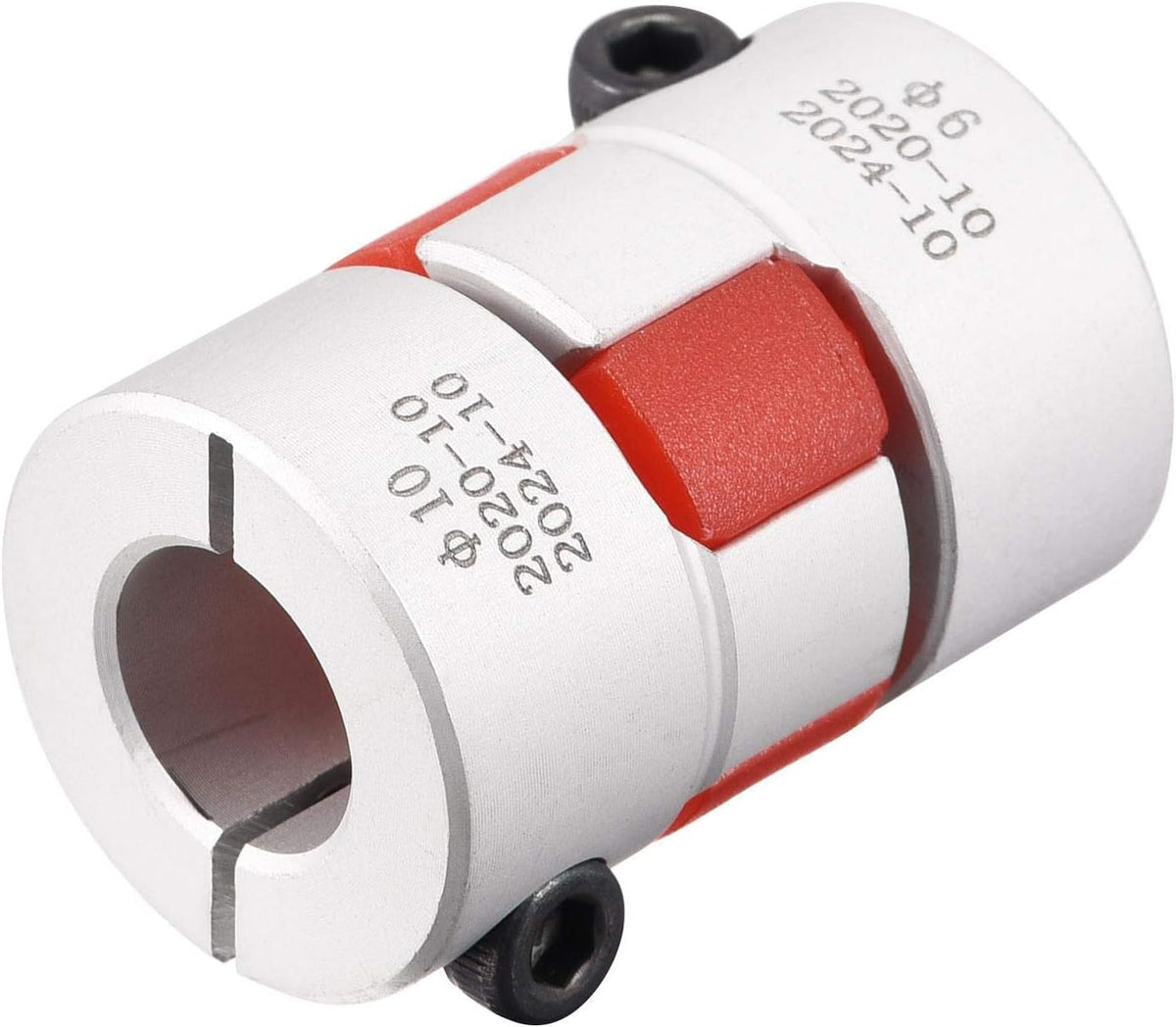 6mm to 10mm Bore L31xD20 Flexible Coupling Jaw Coupler Shaft Joint for Servo Motor