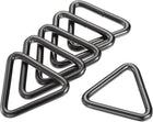 LinkMejor Metal Triangle Ring Buckle 1.5"(38mm) Inner Width for Strap Craft DIY Dark Gray 6pcs