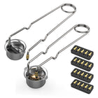Hadweor 2-Pack Okrągły Jednorazowy Flint Torch Striker z 20 Zastępczymi Flintami