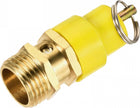 Air Compressor Pressure Valve Release 1/2PT Male Threaded 150 PSI Set Pressure Yellow Hat