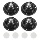 1Set Self Adhesive Caster Wheels, 45x45x25mm Sticky Pulley,360° Rotation Universal Wheel for Coffee Maker Toaster Storage Bins Trash Can(White)