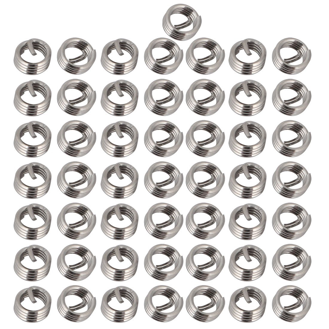M4x0.7mmx4mm 304 Stainless Steel Helical Coil Wire Thread Insert 50pcs
