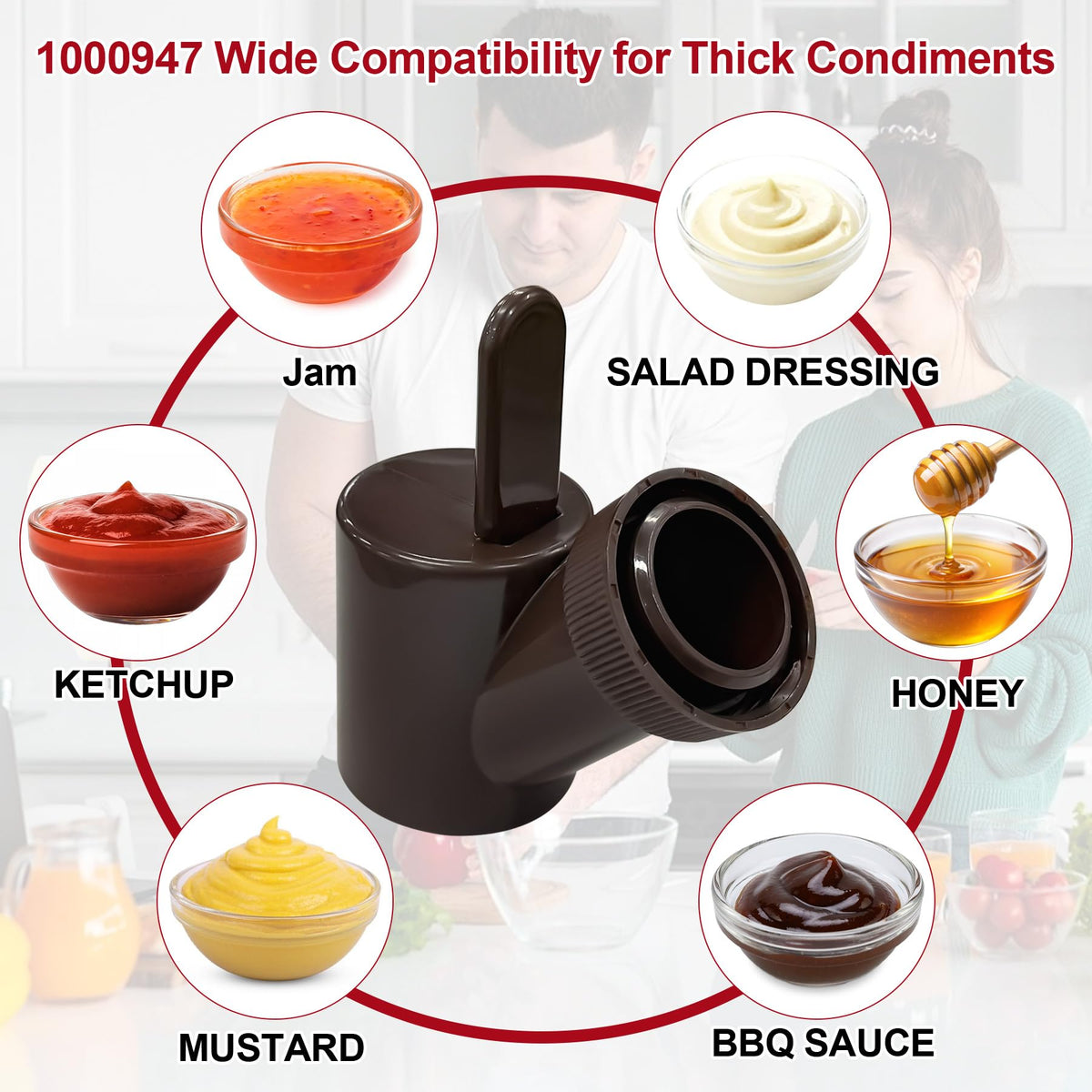 1000947 Distributeur de ketchup Pompe de remplacement pour Kit distributeur Tomlinson 2Pcs