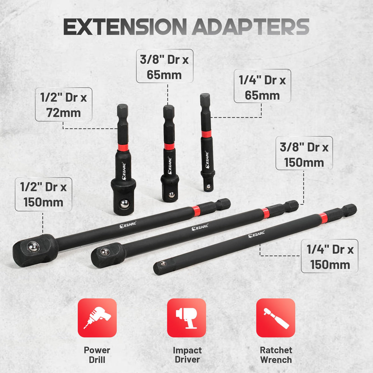 LinkMejor Adaptador de Socket de Impacto Set, 14PCS con Conexiones de Rotación y Ángulo