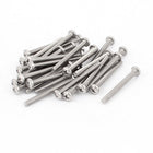 a15111200ux1682 Cabinet Drawer Handles M4 x 40mm Thread Phillips Head Screws (Pack of 30)