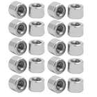 M3 Round Connector Nuts, 304 Stainless Steel Coupling Nut 4.2mm/0.16inch Length,Pack of 20