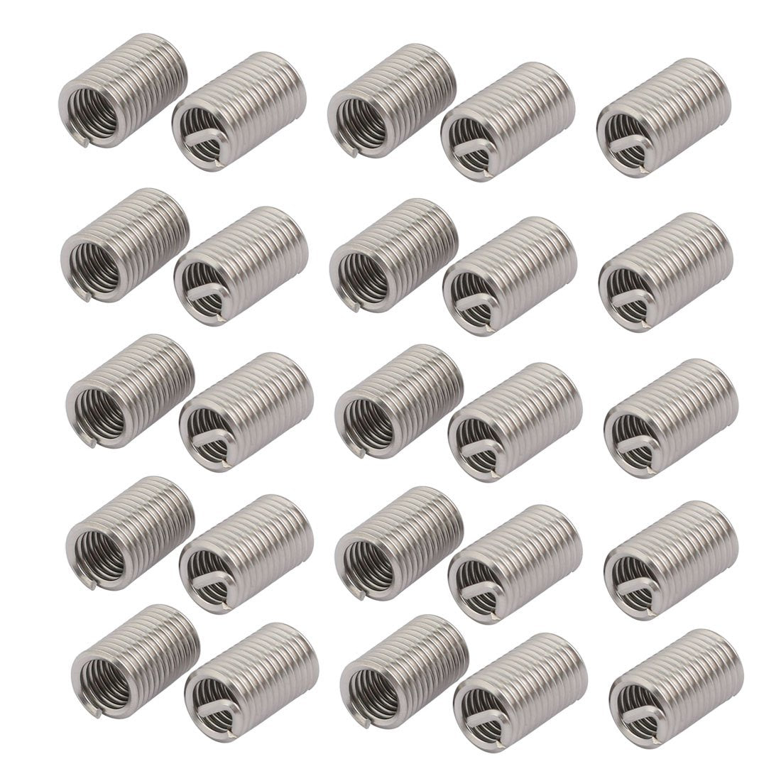5/16-18x0.952" 304 Edelstahl Spiralspulen Draht Mutter Einlegeschiene 25 Stück