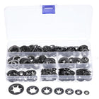 320pcs Internal Tooth Washers Assorted Kit M3 M4 M5 M6 M8 M10 M12 Washers, 65Mn Steel Push Nuts