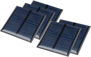 5Pcs 5,5V 60mA Poly Mini Solarzelleneinheit Modul DIY für Lichtspielzeug Ladegerät 60mm x 60mm