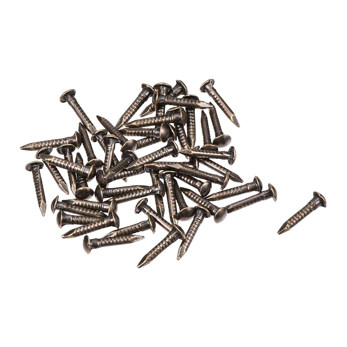 Small Tiny Brass Nails 1.2x8mm for DIY Wooden Hardware Accessories 50pcs