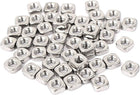 Square Nuts,M3x5.4x2.4mm 304 Stainless Steel Square Machine Screw Nuts 50pcs