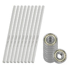 694ZZ Deep Groove Ball Bearings Carbon Steel 10pcs, 4mm Diameter 100mm Length Round Rod 10pcs