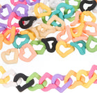 50Pcs Acrylic Chain Linking Rings, Link Connectors Open Link Rings, Plastic C-Clip Hooks for DIY Purse Eyeglass Jewelry Making Chain, 10 Colors