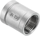 3/4" NPTx1-7/16" 304 Stainless Steel Cast Pipe Fittings, Coupling Pipe Connector Adapter Pipe Connection Accessories for Plumbing Industrial and Residential, Silver