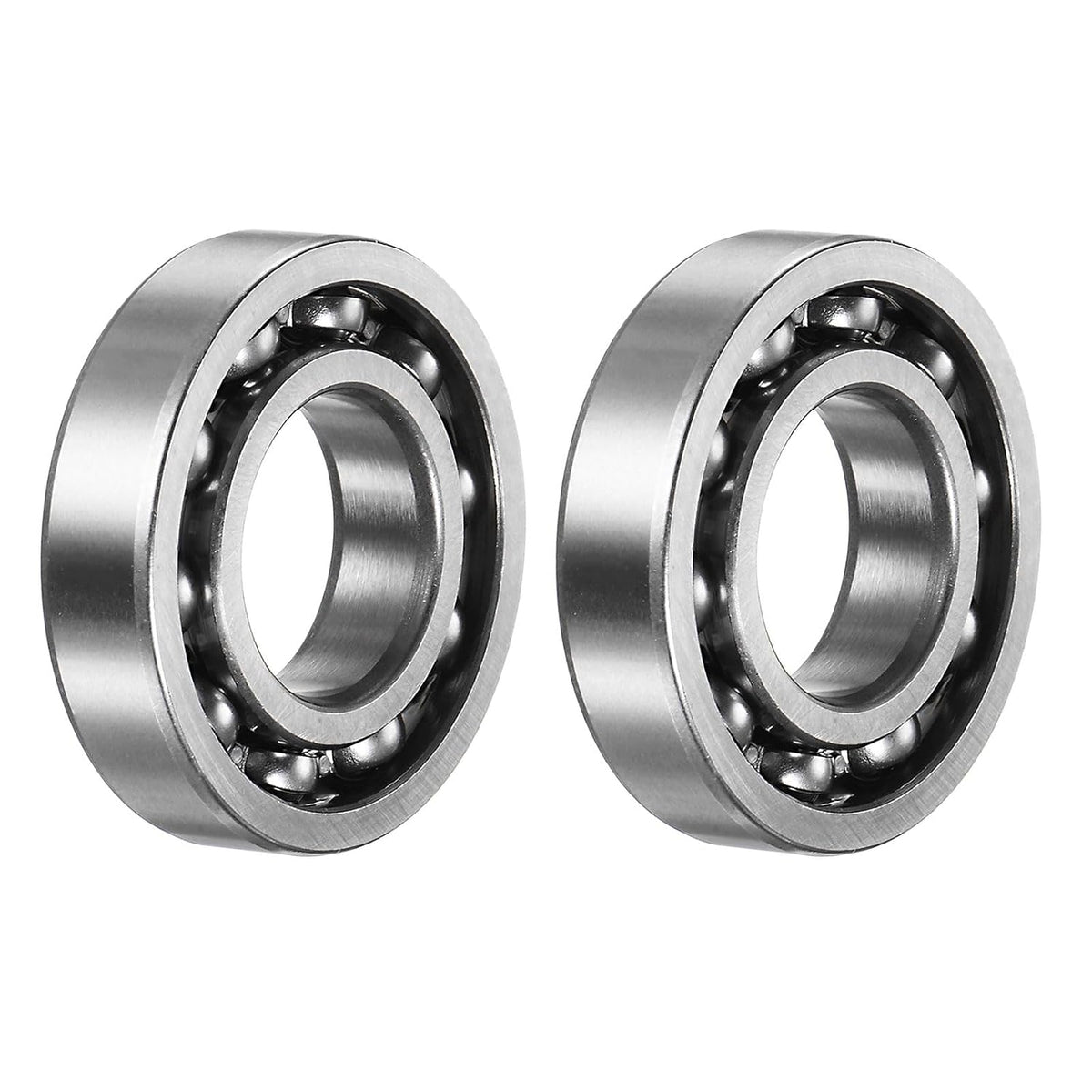 16003 Deep Groove Ball Bearing, 2pcs 17mm x 35mm x 8mm Hign Carbon Chrome Steel Z0 Open Type Bearing