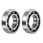 16003 Deep Groove Ball Bearing, 2pcs 17mm x 35mm x 8mm Hign Carbon Chrome Steel Z0 Open Type Bearing