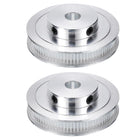 2pcs GT-2 Pulley Synchronous Wheel 80 Teeth 10mm Bore, Fit with 6mm Width Belt, Aluminum Alloy Timing Pulley Wheel for 3D Printer, CNC Machine