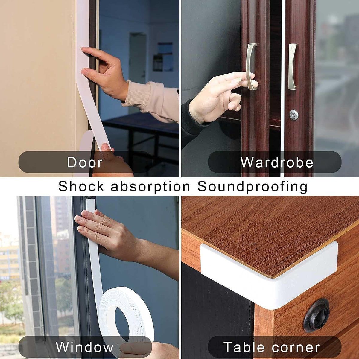 LinkMejor Nastro Schiuma Unilaterale EVA Bianco, 2Pack x 2in x 16.4FT