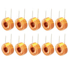 10Pcs Vertical Toroid Magnetic Inductor Monolayer Wire Wind Wound 120uH 3A Inductance Coil