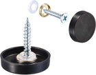 Mirror Screws, 22mm/0.87", 4pcs Decorative Cap Fasteners Cover Nails, Wire Drawing, Black 304 Stainless Steel