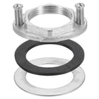 Female Thread Hex Lock Nut M32 x 1.5 Stainless Steel 304 Single Hole Faucet Lock Nuts with Gasket, Faucet Fixing Tool Set for Bathroom Basin Sink (Overall Size:54x42.5mm)