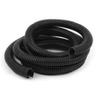 2 M 17 x 21 mm Plastic Split Corrugated Conduit Tube for Garden,Office Black