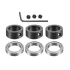 3pcs Bearings Accessory Kit, Fit for 1/2" Shank Router Bit, 1/2" I.D. 3/4" OD Ball Bearing