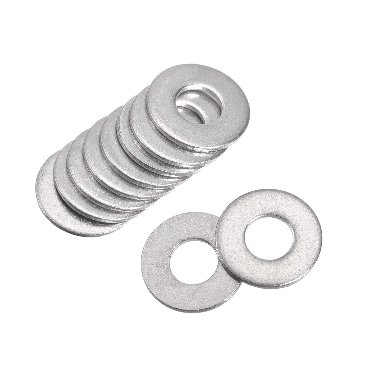 #10 316 Stainless Steel Flat Washer for Screw Bolt 150Pcs