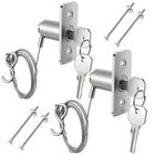 LinkMejor 2 Set Garage Door Emergency Key Release Lock Kit med Kabel