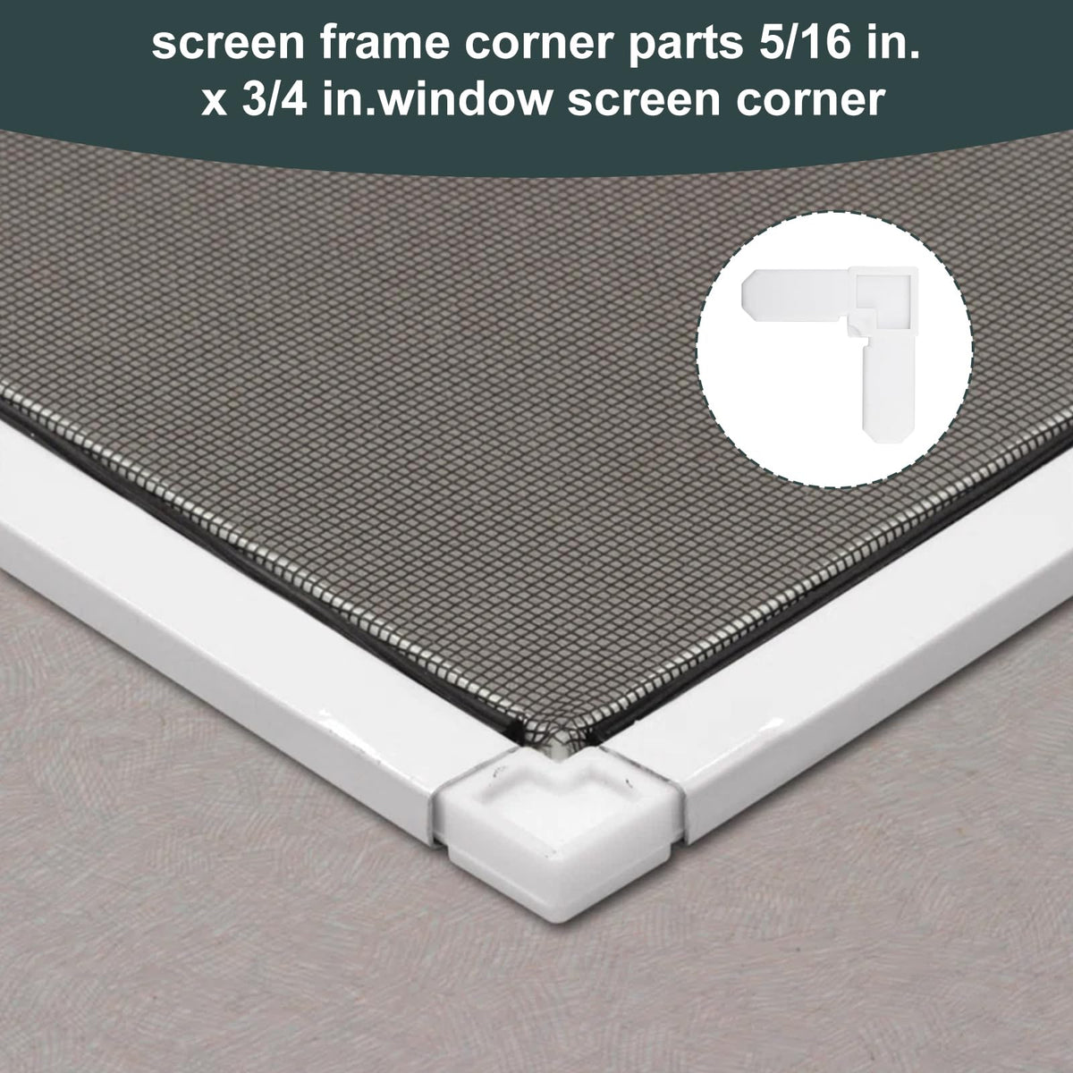 Pacco da 30 MP7729 Cornice Schermo Angolo di Sostituzione 5/16 in x 3/4 in