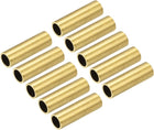 Brass Tube 9.5mm OD 1mm Wall Thickness 30mm Length Pipe Tubing for DIY 12 Pcs