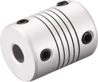 6mm to 9mm Aluminum Alloy Shaft Coupling Flexible Coupler Motor Connector Joint L25xD19 Silver