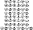 M4 Serrated Flange Hex Lock Nuts, 201 Stainless Steel, 50 Pcs