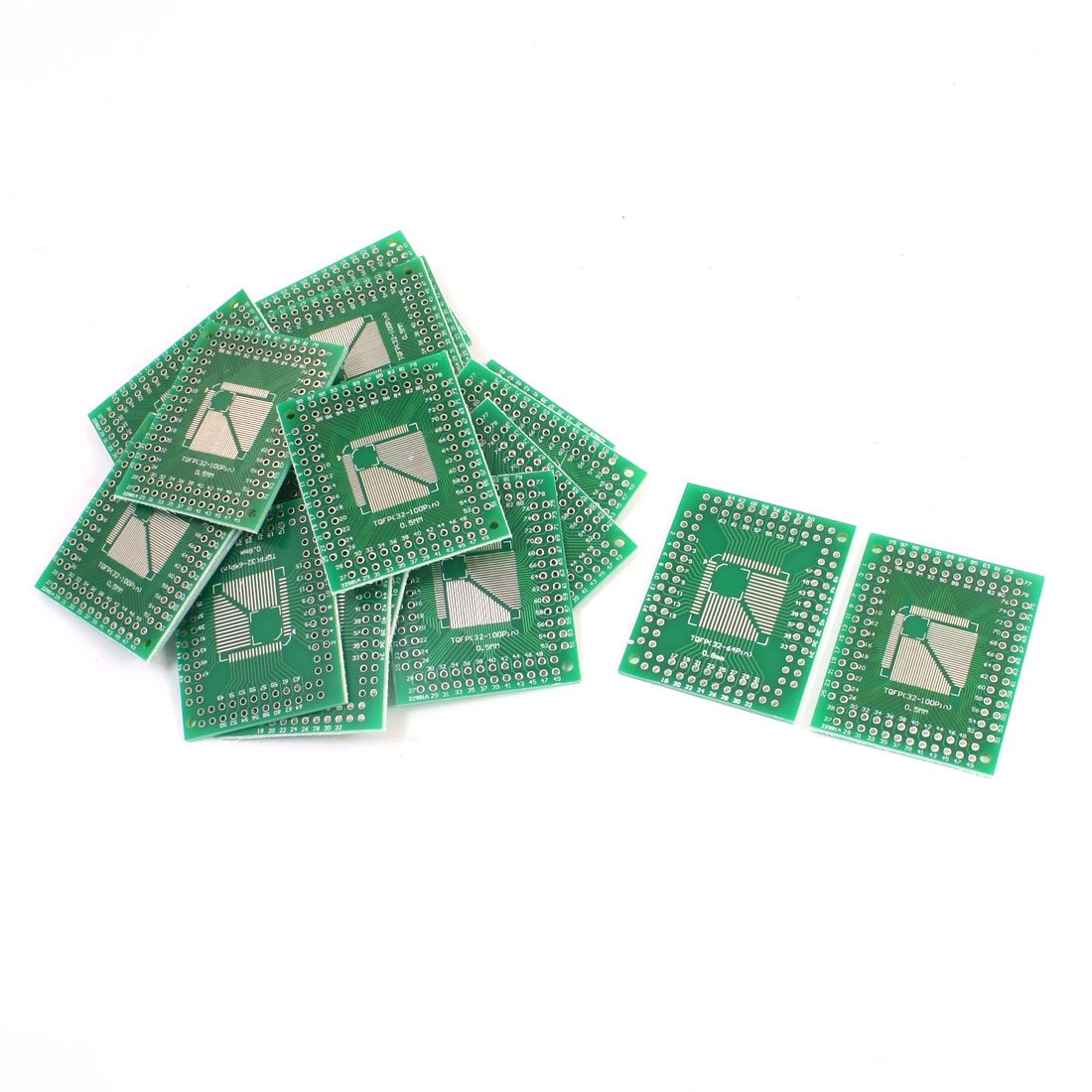 20Pcs 0.5mm 0.8mm TQFP(32-100) to 2.54mm DIP Surface Mounted Devices IC PCB Adapter Socket
